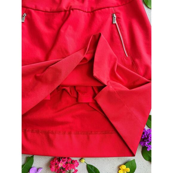 Tail Red Tennis Golf Skort Sz M Stretch Full Skirt Athletic Pickle Ball Lined - Picture 3 of 6